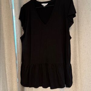 Time and Tru Classic Black Top